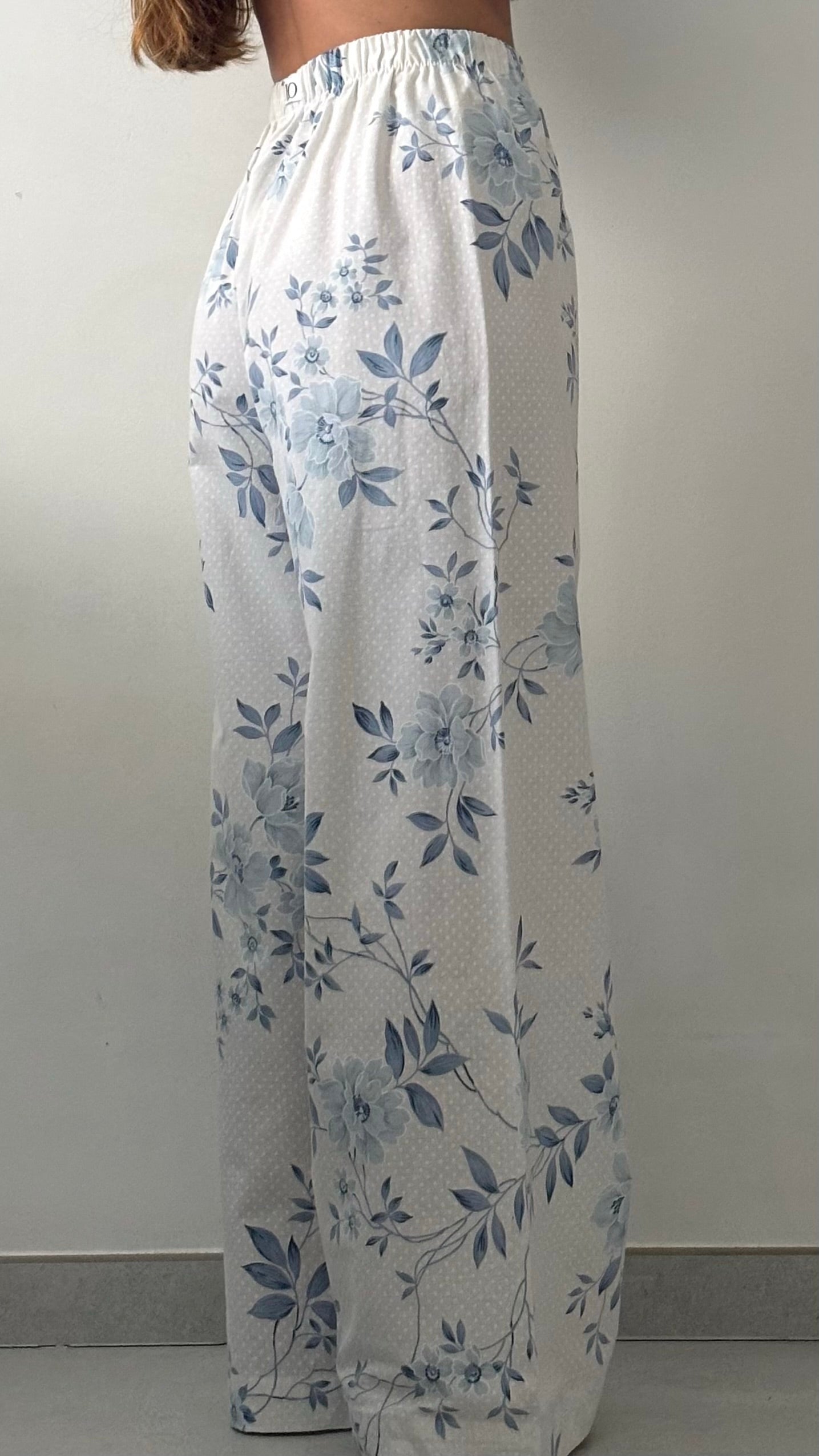 Pantalon pois et fleurs