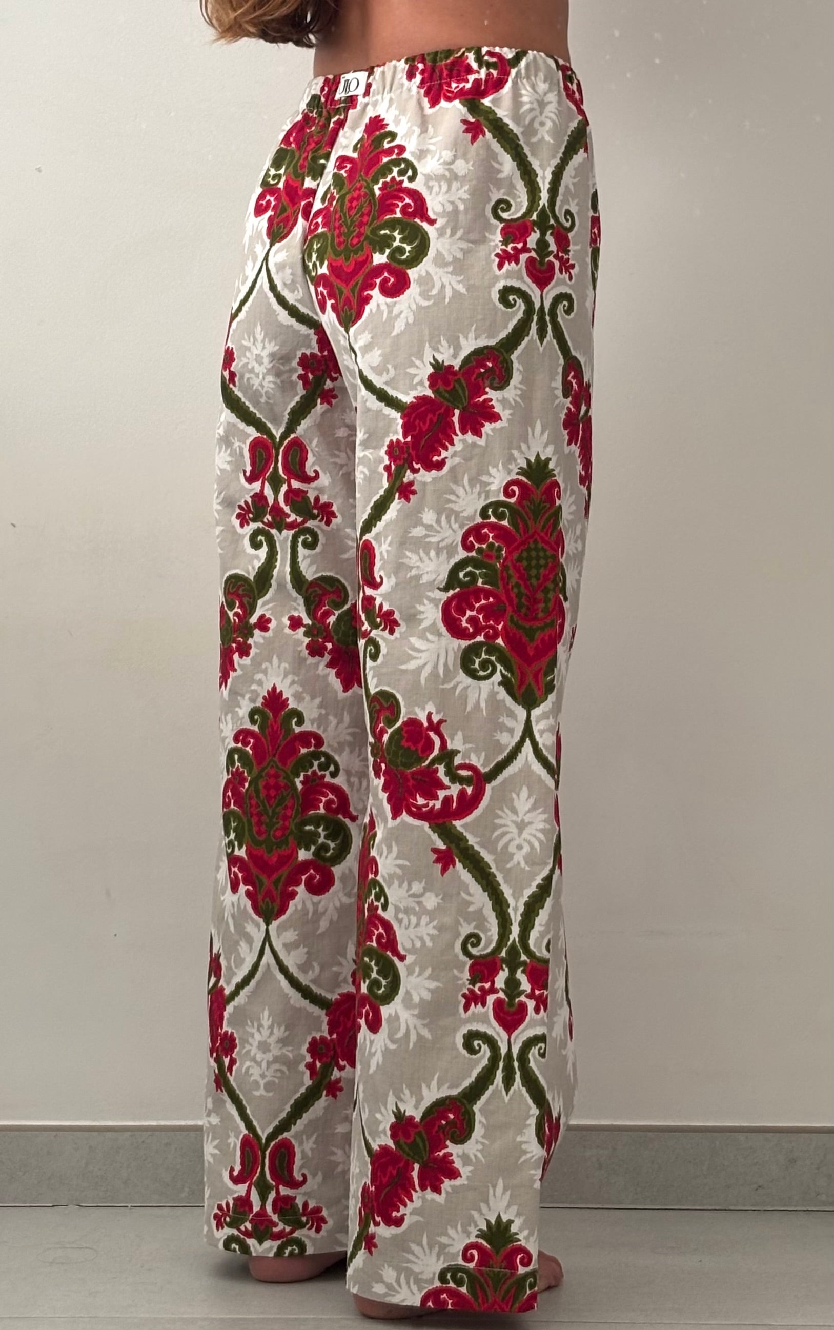 Pantalon baroque rouge - Pièce unique