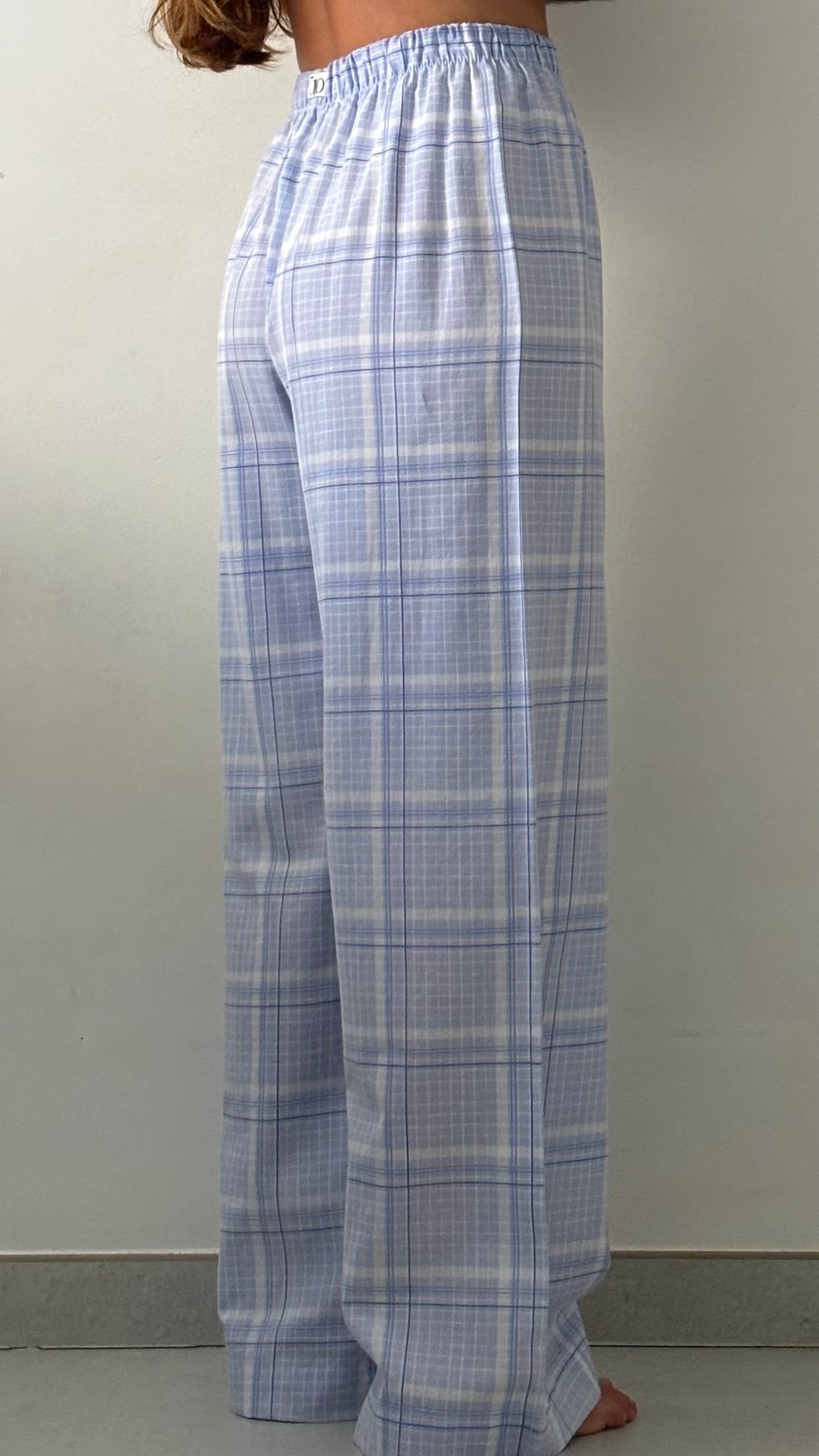 Pantalon carreaux bleu