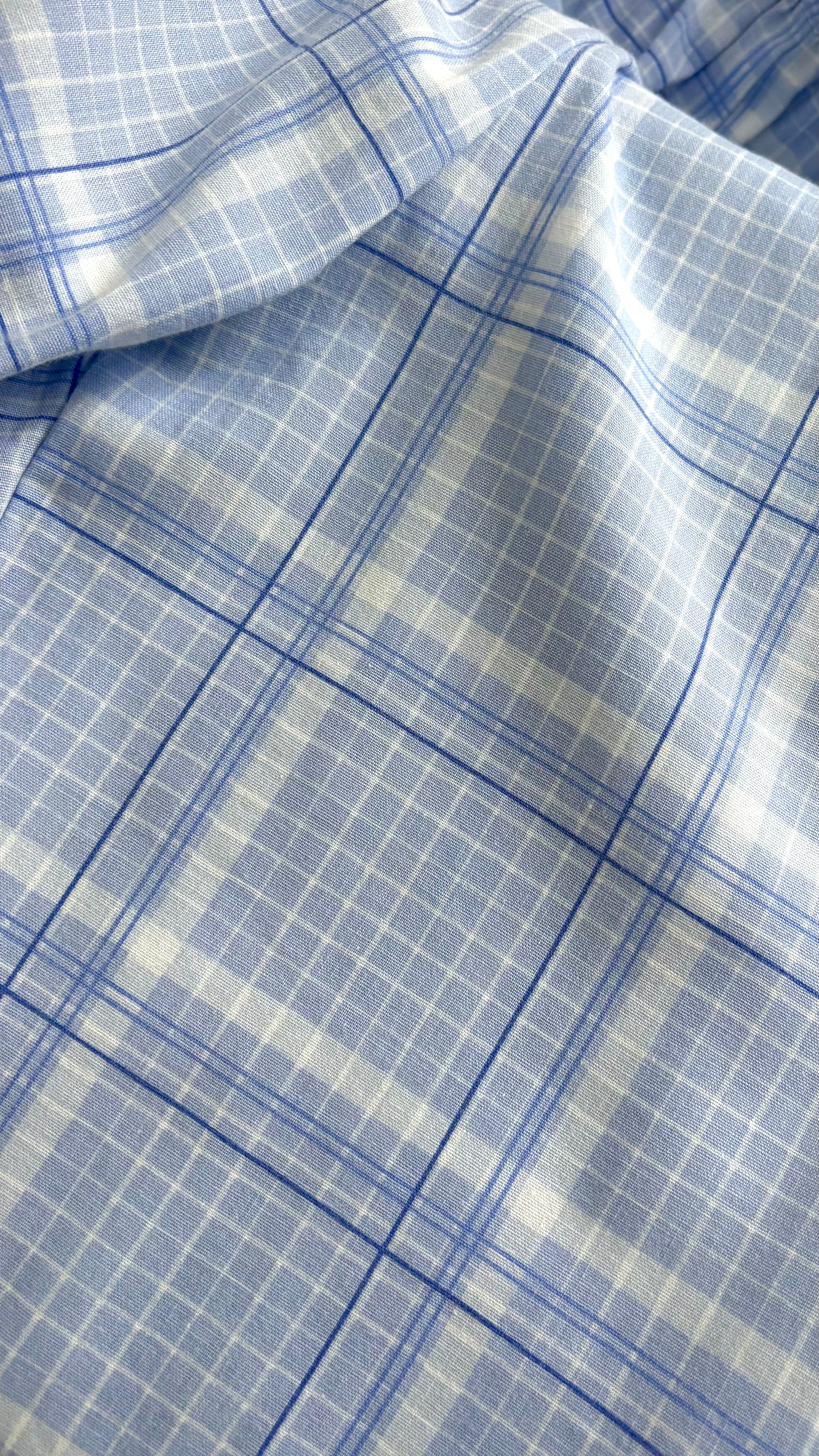 Pantalon carreaux bleu